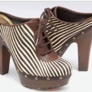 Sam Edelman Zebra Mule size 8